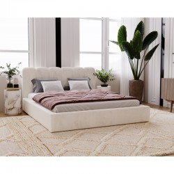 Lit Moderne LUNIA velours