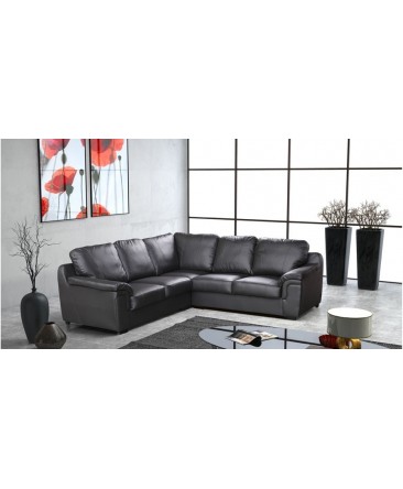 Canapé d'angle 5 places en cuir simili/en tissu/en tissu et simili cuir VENUS Canapé d'angle 5 places en cuir simili/en tissu/en tissu et simili cuir VENUS