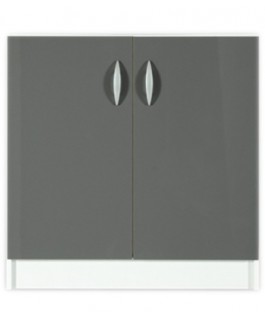 Élément bas 2 portes 60cm OXANE - gris