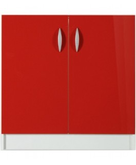 Élément bas 2 portes 60cm OXANE - rouge