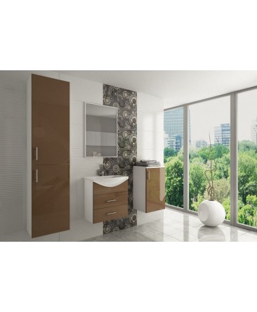 Salle de bain OCEAN laqué coloré chocolat Salle de bain OCEAN laqué coloré chocolat