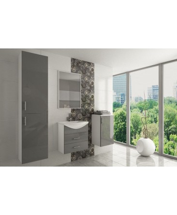 Salle de bain OCEAN laqué coloré gris Salle de bain OCEAN laqué coloré gris