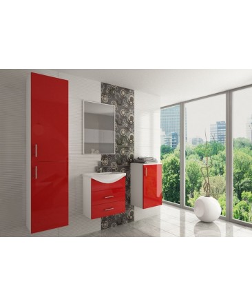 Salle de bain OCEAN laqué coloré rouge Salle de bain OCEAN laqué coloré rouge