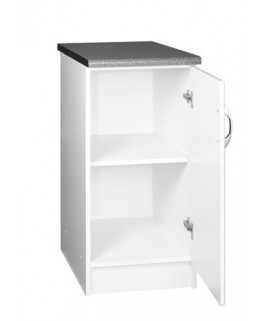 Meuble cuisine bas 1 porte 60cm OXANE blanc