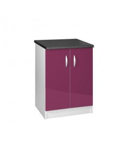 Élément bas 2 portes 60cm OXANE - aubergine