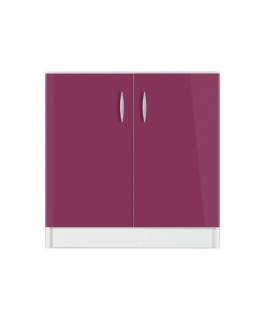 Élément bas 2 portes 60cm OXANE - aubergine