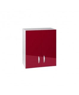 Meuble haut 2 portes 60cm OXANE bordeaux