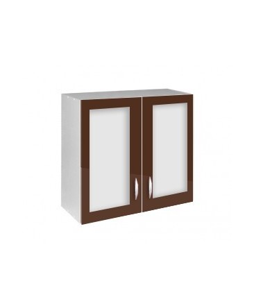 Élément haut 2 portes vitrines 80cm Élément haut 2 portes vitrines 80cm