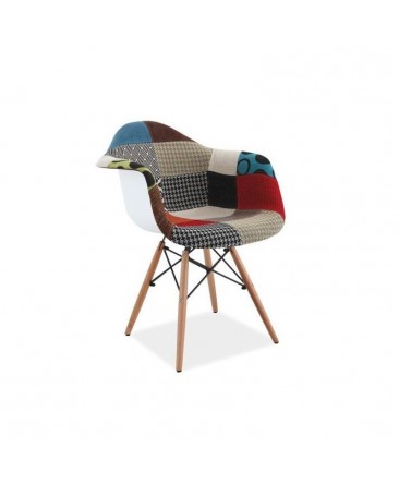 Chaise scandinave patchwork DANI inspiration Eames Chaise scandinave patchwork DANI inspiration Eames