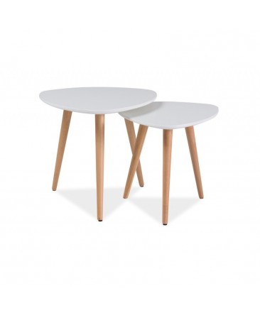 Ensemble 2 tables basses NOLA style scandinave