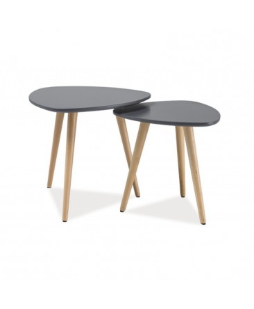 Ensemble 2 tables basses NOLA style scandinave