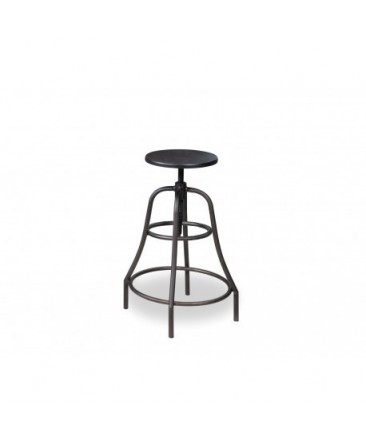Tabouret en bois et graphite TANGO style industriel Tabouret en bois et graphite TANGO style industriel
