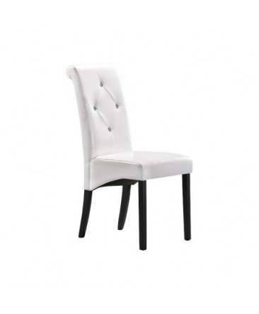 Chaise capitonnée CARLOS en simili cuir Chaise capitonnée CARLOS en simili cuir
