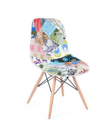 Chaise patchwork PASKAL style scandinave Chaise patchwork PASKAL style scandinave