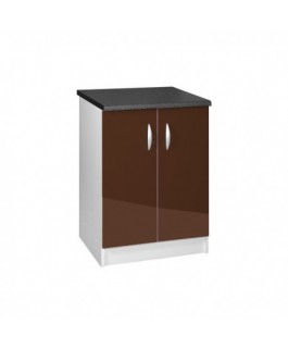Meuble bas 2 portes 80cm capuccino OXANE