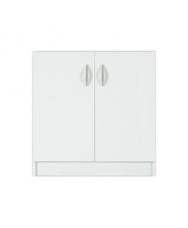 Meuble bas 2 portes 80cm blanc OXANE