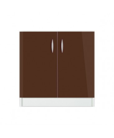 Meuble bas 2 portes 120cm cappuccino OXANE Meuble bas 2 portes 120cm cappuccino OXANE