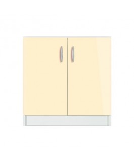 Meuble bas 2 portes 120cm crème OXANE