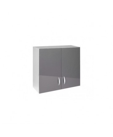 Meuble haut 2 portes 80cm OXANE gris