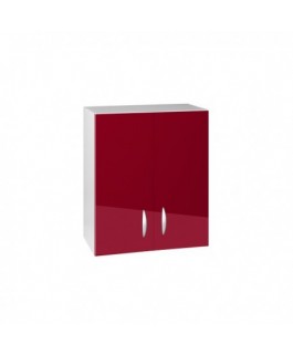 Meuble haut 2 portes 80cm OXANE bordeaux