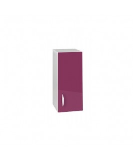 Meuble cuisine haut 1 porte 30cm OXANE aubergine