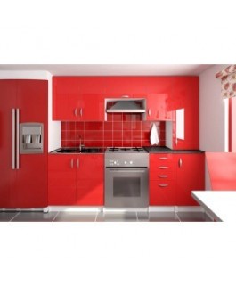 Cuisine équipée de 2m20 OXANE rouge