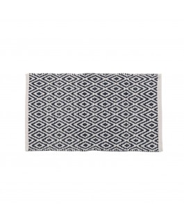 Tapis motifs ethniques bleu...