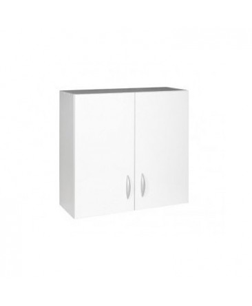 Meuble cuisine haut 2 portes 80cm OXANE blanc