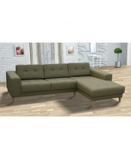 Canapé d'angle MUN scandinave vert kaki