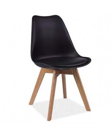 Chaise eames noir scandinave Chaise eames noir scandinave
