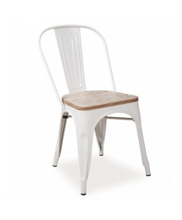 Chaise industrielle LOFTA blanc Chaise industrielle LOFTA blanc