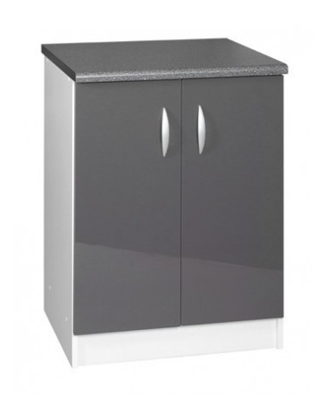 Élément bas 2 portes 60cm OXANE - gris