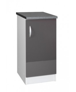 Meuble bas 1 porte 40cm OXANE gris