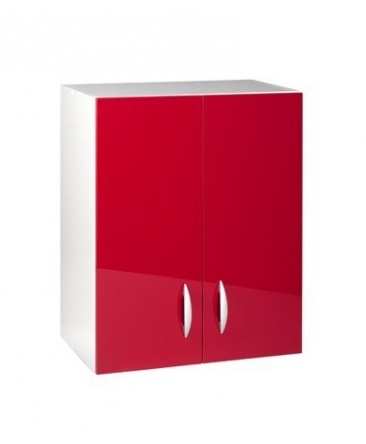 Meuble haut 2 portes 60cm OXANE rouge