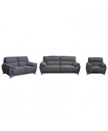 canapé trieste tissu gris microfibre anti tâche canapé trieste tissu gris microfibre anti tâche