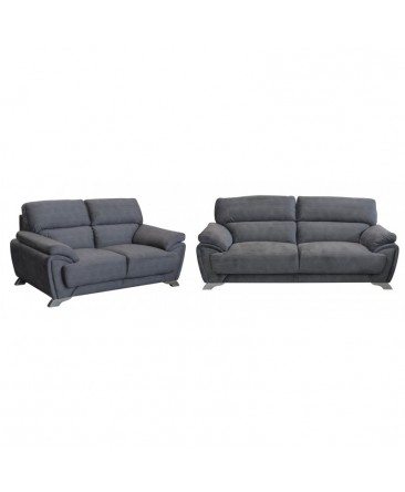 canapé trieste tissu gris microfibre anti tache canapé trieste tissu gris microfibre anti tache