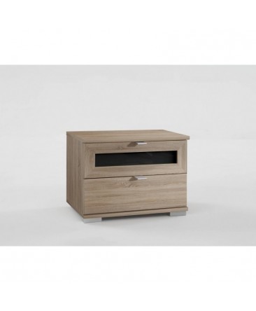 chevet bois 2 tiroirs en verre boxi chevet bois 2 tiroirs en verre boxi