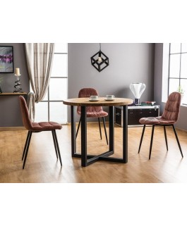Table ronde en chêne ROLF