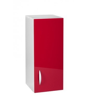 Meuble cuisine haut 1 porte 30cm OXANE rouge