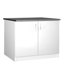 Meuble bas 2 portes 120cm blanc OXANE