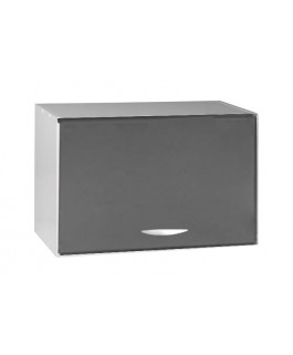 Meuble capot 1 porte 60cm gris