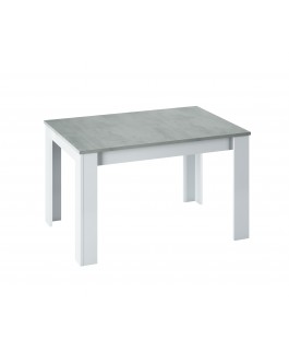 table extensible 140 à 190 cm gris blanc kenda