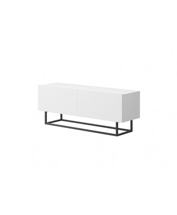 meuble télé blanc ultra moderne avec 2 espaces de rangements enjoy meuble télé blanc ultra moderne avec 2 espaces de rangements enjoy
