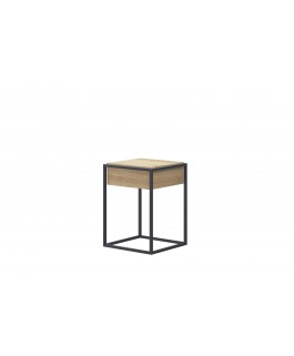table basse 40 cm design pas cher bois/métal enjoy