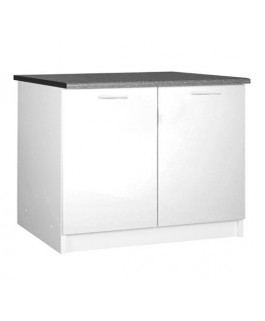 Meuble bas 2 portes 120cm TARA blanc