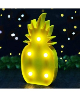 lampe ananas a led jaune pour intérieur