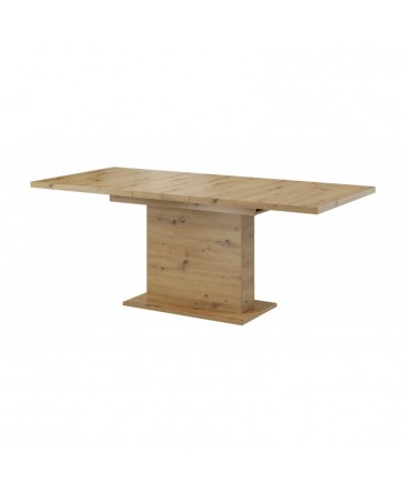 table bois naturel GLIANT avec une allonge 40 cm