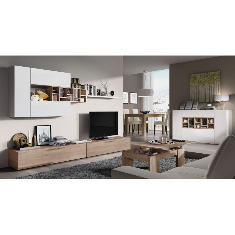 meuble TV design mural 2 meubles + rangement delo meuble TV design mural 2 meubles + rangement delo
