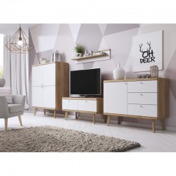 meuble télé 107 cm scandinave primo