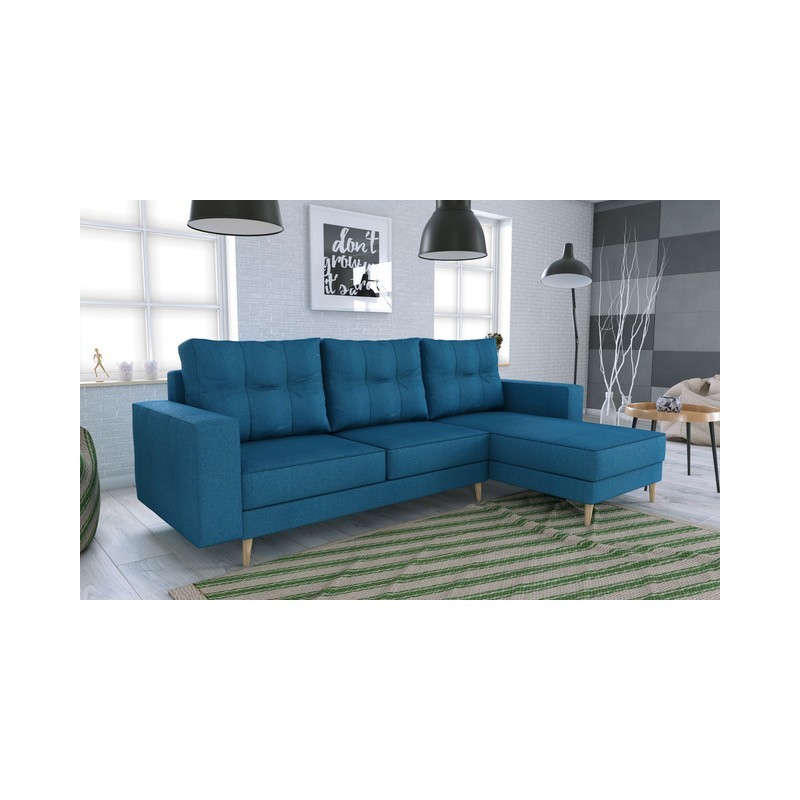 canapé scandinave réversible et convertible en lit en tissu avec compartiment à rangement avec pied en bois holia canapé scandinave réversible et convertible en lit en tissu avec compartiment à rangement avec pied en bois holia